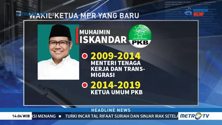 Muhaimin Iskandar Resmi Jadi Wakil Ketua MPR