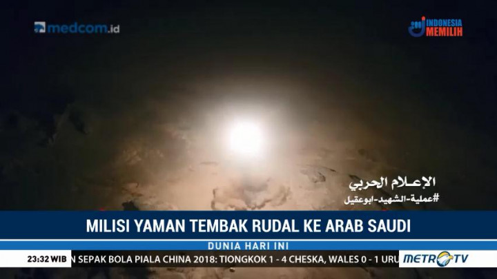 Pemberontak Yaman Tembakkan Rudal ke Arab Saudi, Satu Tewas dan Dua Luka