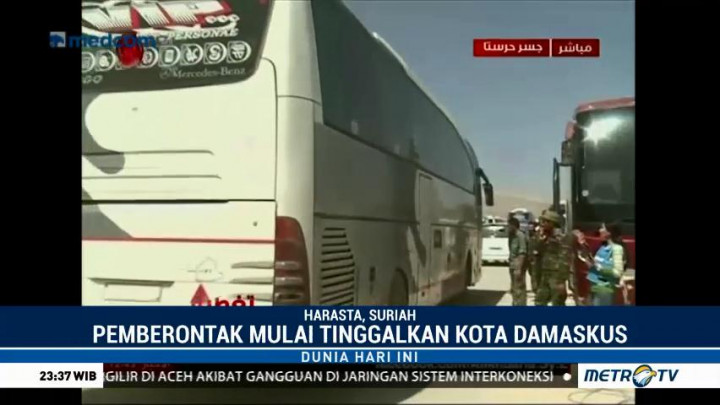 Kelompok Pemberontak Suriah Tinggalkan Wilayah Ghouta Timur