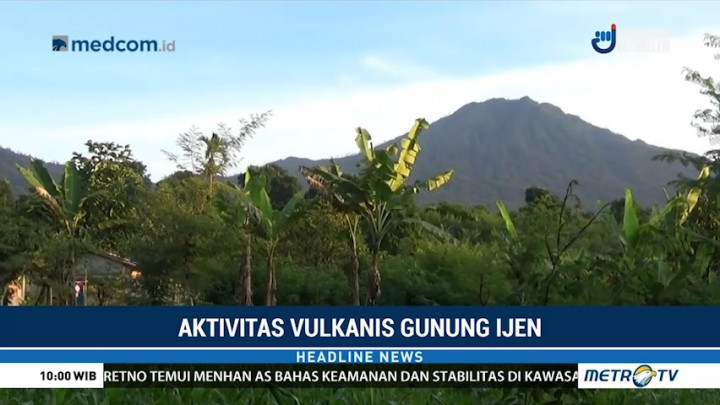 Suhu Air Kawah Gunung Ijen Naik