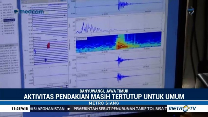 Aktivitas Kegempaan Gunung Ijen Menurun