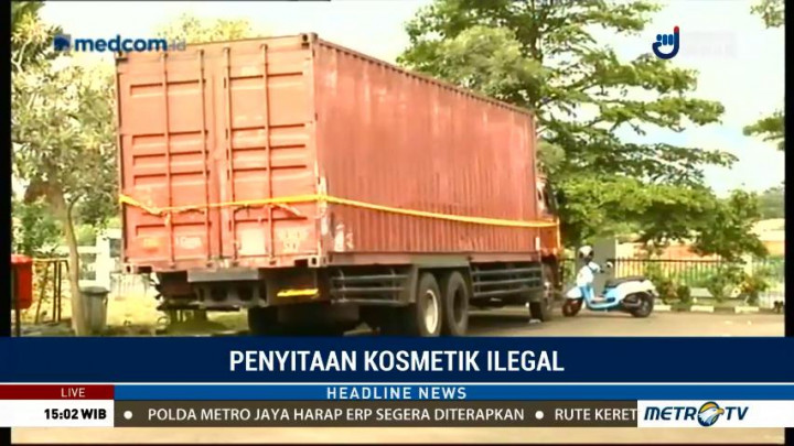BPOM Sita Satu Kontainer Kosmetik Ilegal