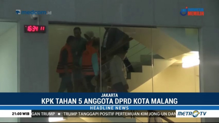 KPK Tahan 5 Anggota DPRD Malang