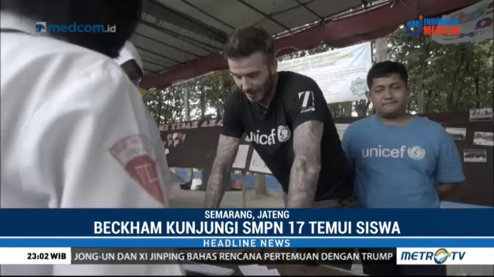 David Beckham Kampanye Anti Bullying di Semarang