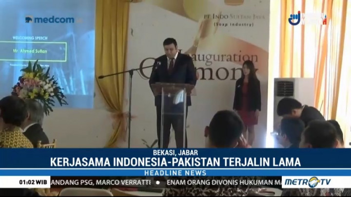 Pabrik Sabun Asal Pakistan Dirikan Pabrik di Bekasi