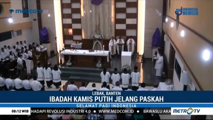 Peringatan Kamis Putih di Gereja St. Maria Tak Bernoda Berjalan Khidmat