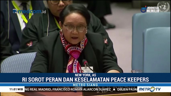 Pidato di DK PBB, Menlu Soroti Peran dan Keselamatan <i>Peacekeeper</i>