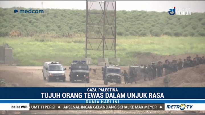 7 Warga Palestina Tewas dalam Aksi Unjuk Rasa di Gaza