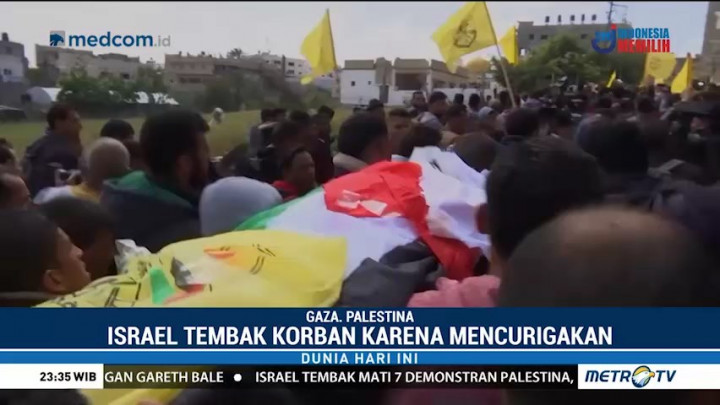 Ratusan Warga Gaza Antarkan Jenazah Korban Penembakan Tentara Israel