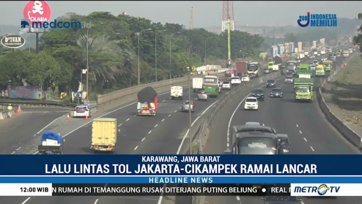 Tol Cikampek dan Cipularang Ramai Lancar