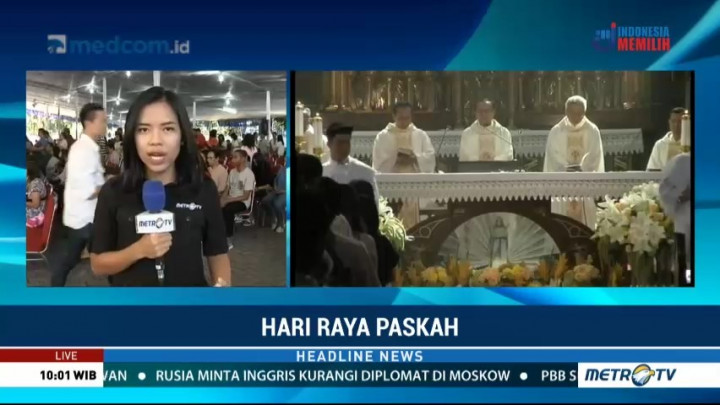 Misa Paskah di Gereja Katedral Angkat Tema Kita Bhinneka, Kita Indonesia