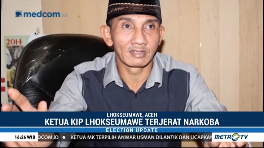 Ketua KIP Kota Lhokseumawe Tertangkap Konsumsi Narkoba