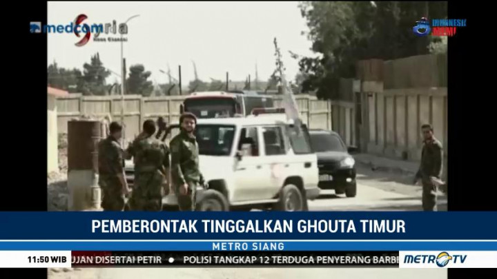 Kelompok Pemberontak Tinggalkan Ghouta Timur