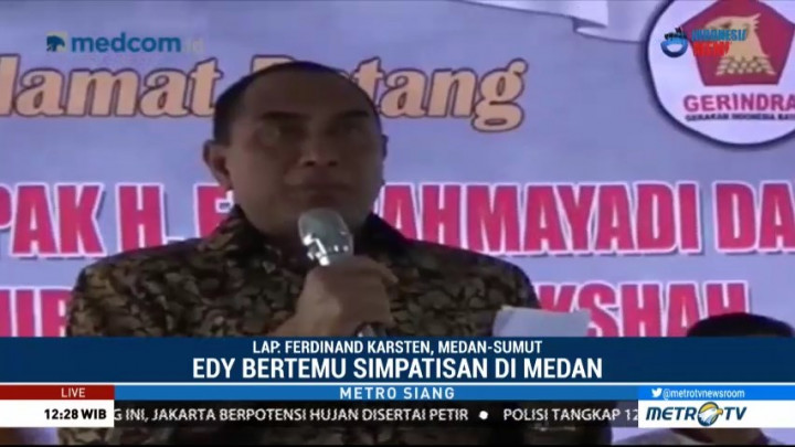 Edy Rahmayadi Resmikan Rumah Pemenangan di Medan
