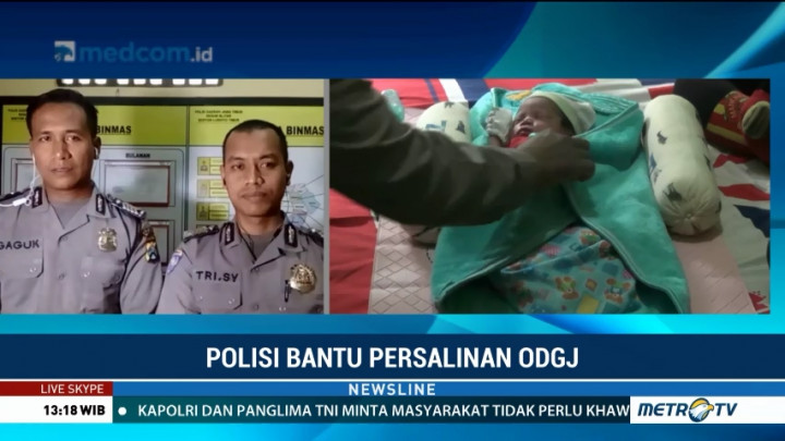 Cerita Polisi Blitar Bantu Persalinan ODGJ