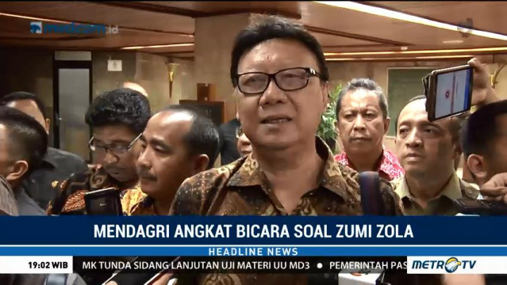 Mendagri Minta Zumi Zola Patuhi Proses Hukum