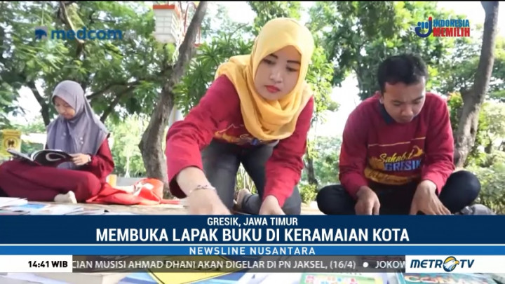 Sahabat Gresik Ajak Anak Giat Baca Lewat Perpustakaan keliling