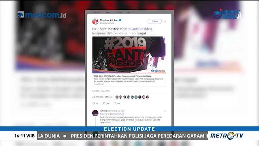 Kontroversi Tagar #2019GantiPresiden