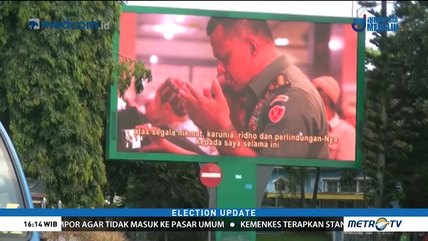 Profil Gatot Muncul dalam Videotron di Malang