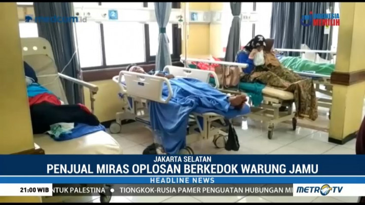 Kandungan Alkohol Miras Oplosan di Jagakarsa Capai 98%