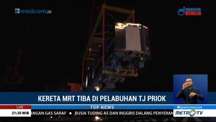12 Gerbong MRT Dibawa ke Depo Lebak Bulus