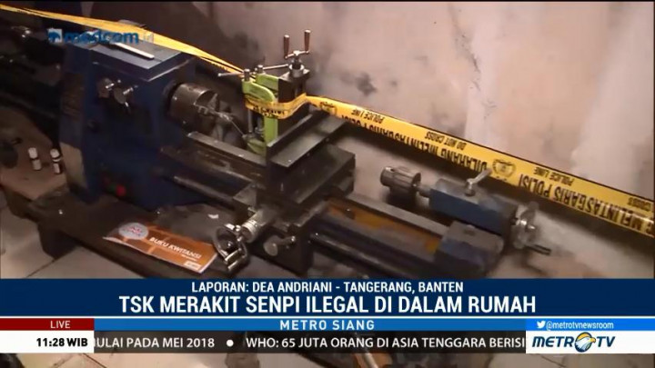 Begini Lokasi Perakitan Senpi Ilegal di Tangerang