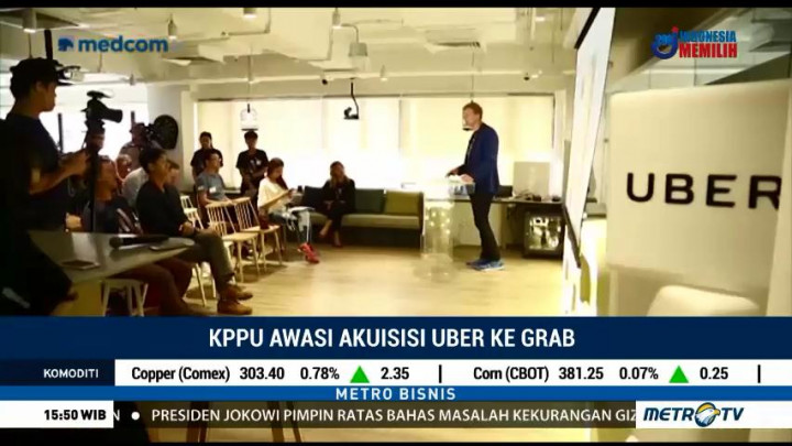 KPPU Awasi Akusisi Uber ke Grab