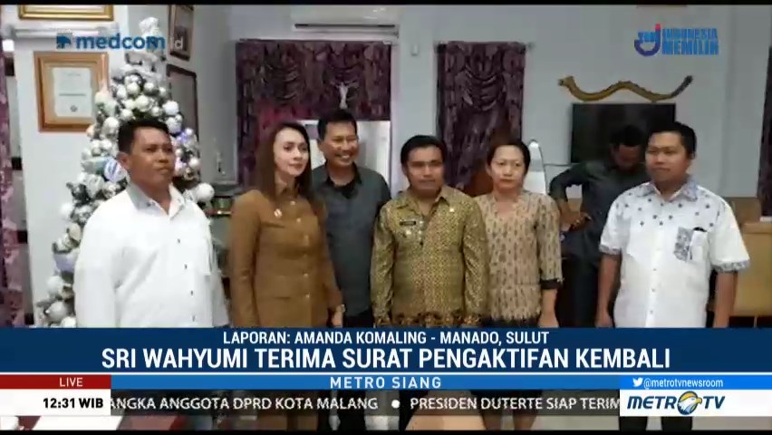 Sri Wahyumi Diaktifkan Lagi Jadi Bupati Talaud