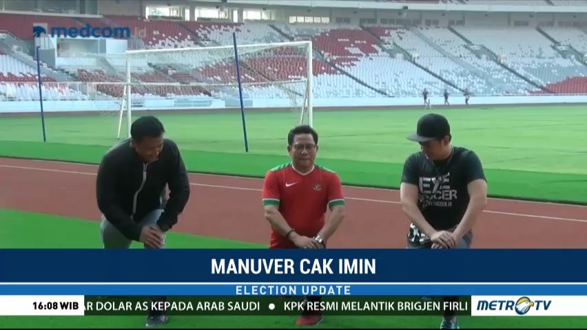 Cak Imin Berolahraga di Stadion GBK