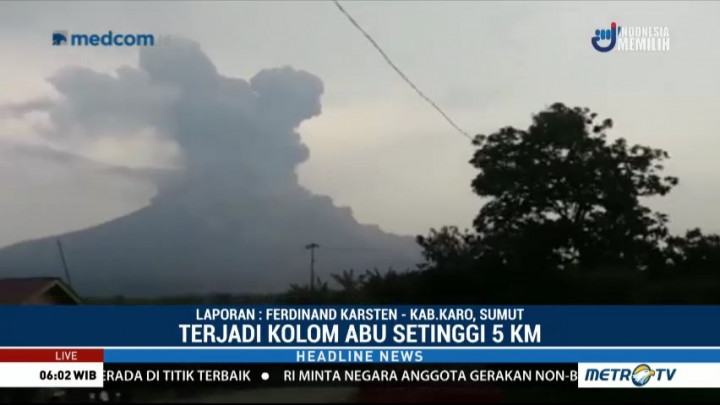 BNPB Imbau Warga Waspada Ancaman Lahar Dingin Sinabung