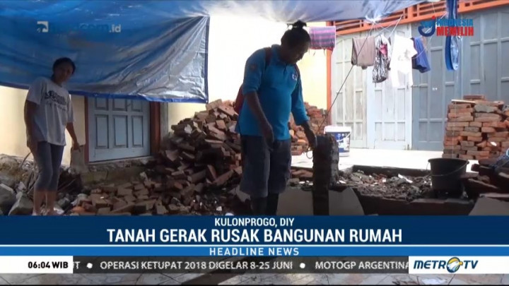 BPBD Kulonprogo akan Lakukan Kajian Soal Pergerakan Tanah