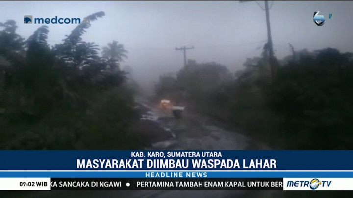 Sejumlah Desa di Sekitar Gunung Sinabung Terpapar Abu Vulkanis