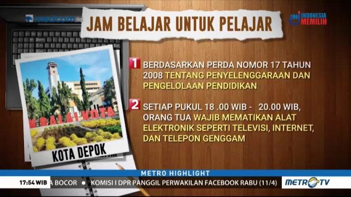 Penerapan Jam Malam Bagi Pelajar di Sejumlah Daerah Belum Konsisten