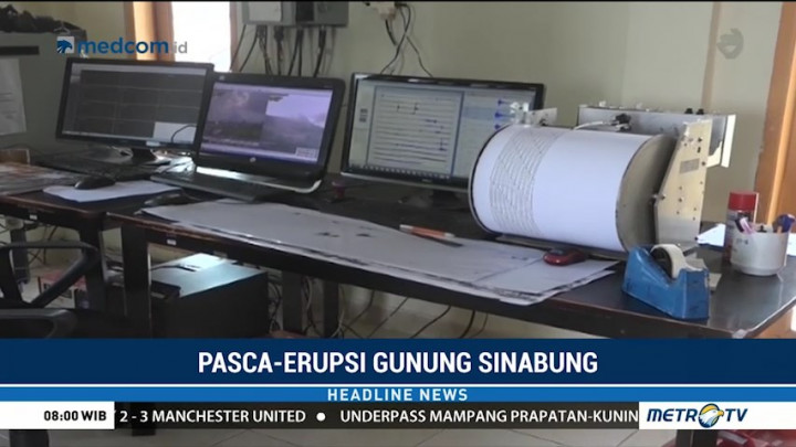 Intensitas Gempa Gunung Sinabung Menurun