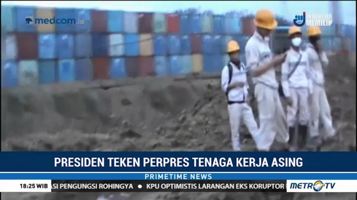 Jokowi Teken Perpres Soal Tenaga Kerja Asing