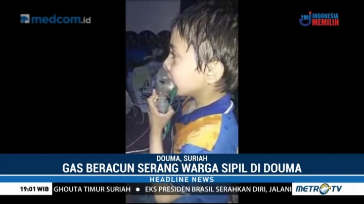 Serangan Gas Tewaskan Puluhan Orang di Douma Suriah
