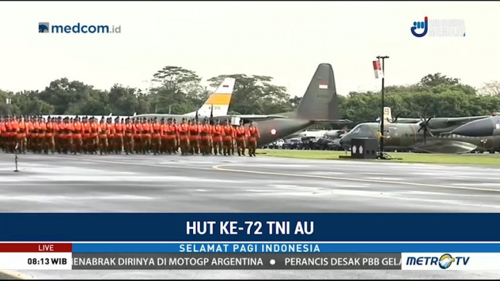 Situasi Upacara Peringatan HUT ke-72 TNI AU