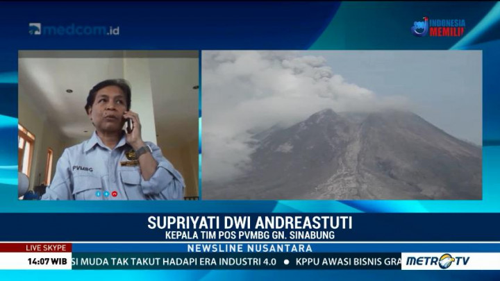 PVMBG: Aktivitas Gunung Sinabung Relatif Tenang Pascaerupsi
