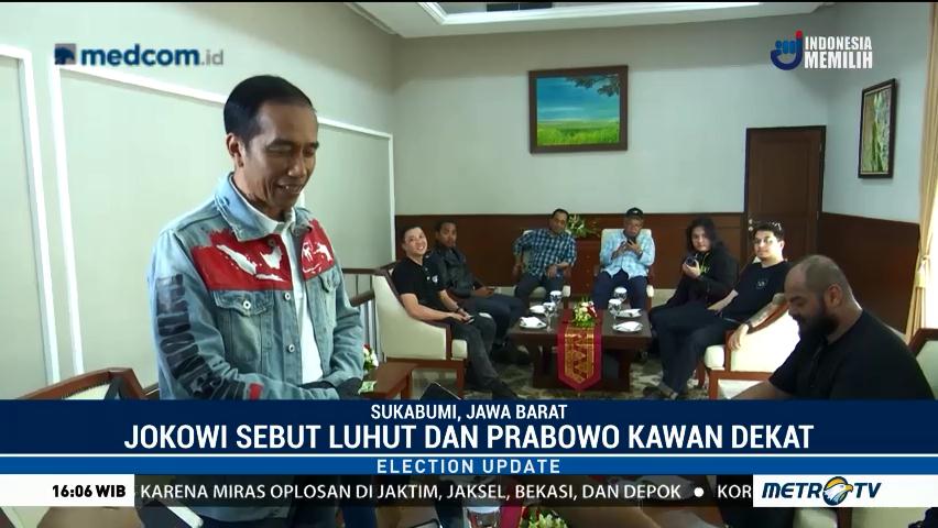 Jokowi: Luhut dan Prabowo Kawan Dekat