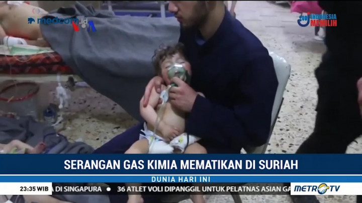 Suriah Bantah Lakukan Serangan Gas Kimia di Douma