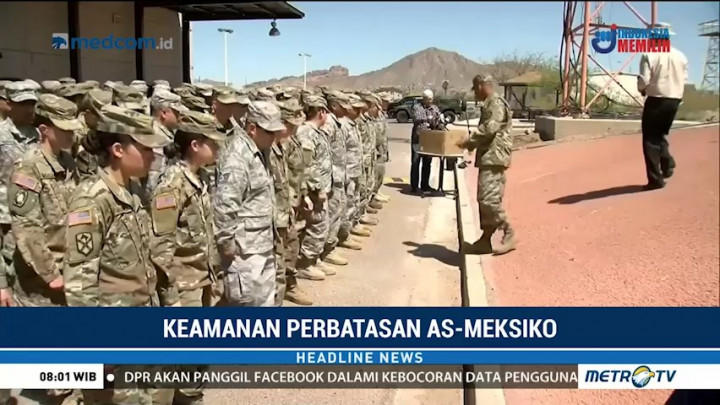 225 Anggota Garda Nasional Diberangkatkan ke Perbatasan AS-Meksiko