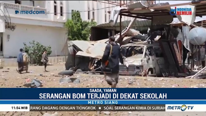 Serangan Bom Sekutu Arab Saudi di Yaman Meledak Dekat Sekolah