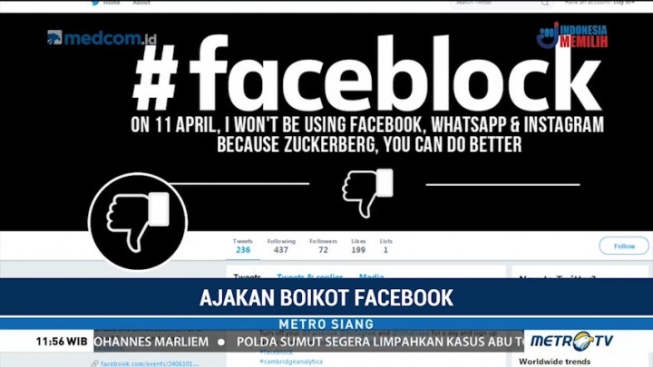 Besok, Warganet Lakukan Aksi Boikot Facebook