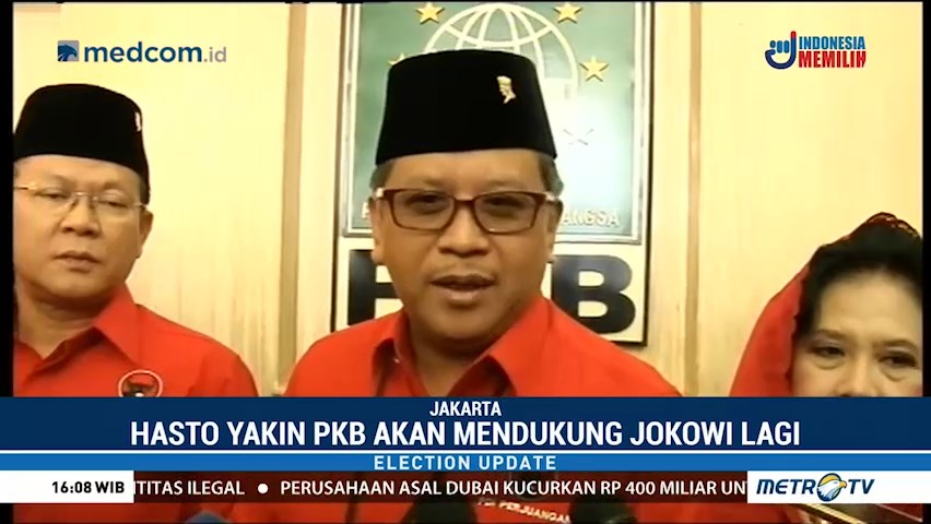 Elite PDIP dan PKB Gelar Pertemuan Bahas Pilpres 2019