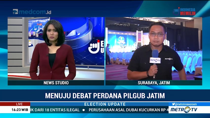 Debat Perdana Pilgub Jatim Usung Tema Kesejahteraan Rakyat