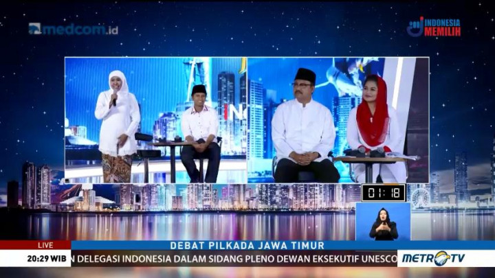 Debat Publik Pilkada Jawa Timur (3)