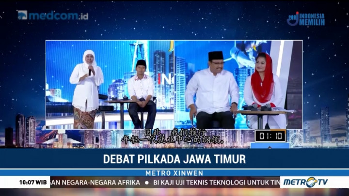 Adu Program Gus Ipul-Puti dan Khofifah-Emil di Debat Perdana