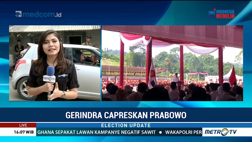 Gerindra Resmi Usung Prabowo Sebagai Capres