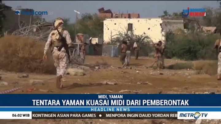 Militer Yaman Berhasil Kuasai Kota Midi