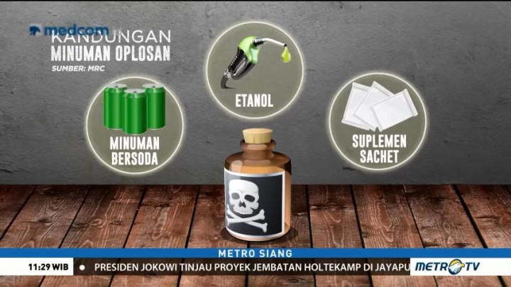 Ini Kandungan Berbahaya di Miras Oplosan